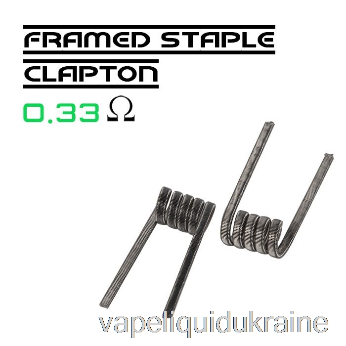 Vape Liquid Ukraine Wotofo Comp Wire - Prebuilt Coils 0.33ohm Framed Staple Clapton - Pack of 10